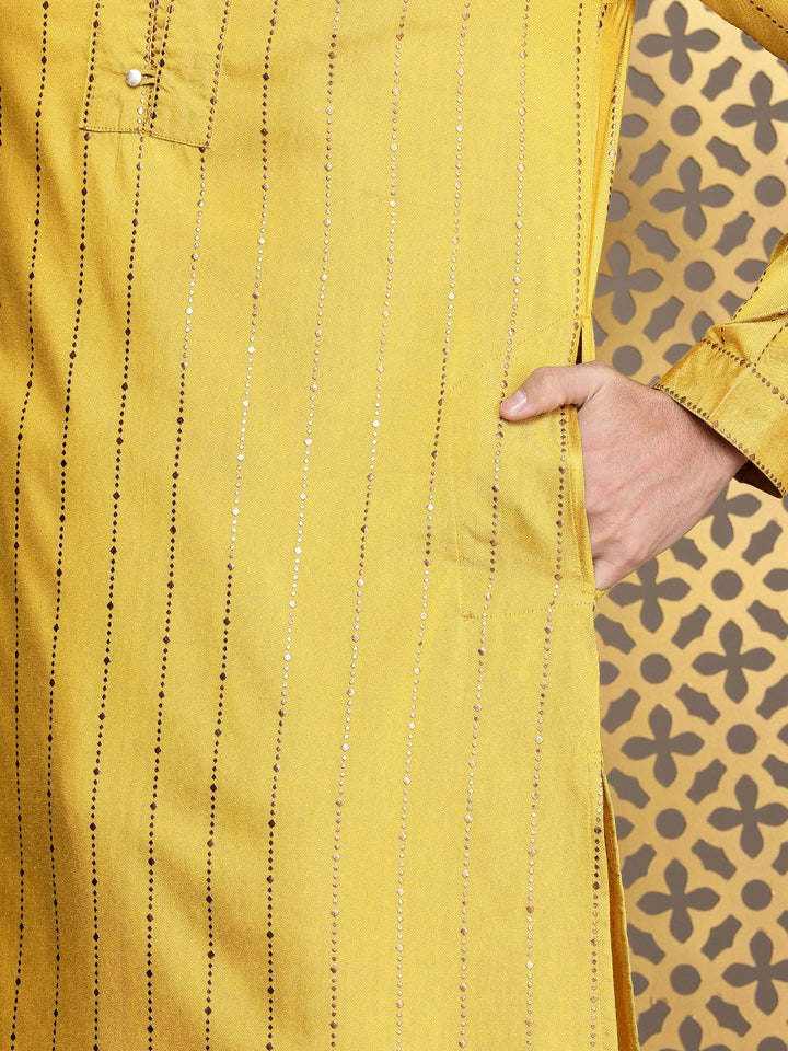 House of Pataudi Jashn Striped Kurta
