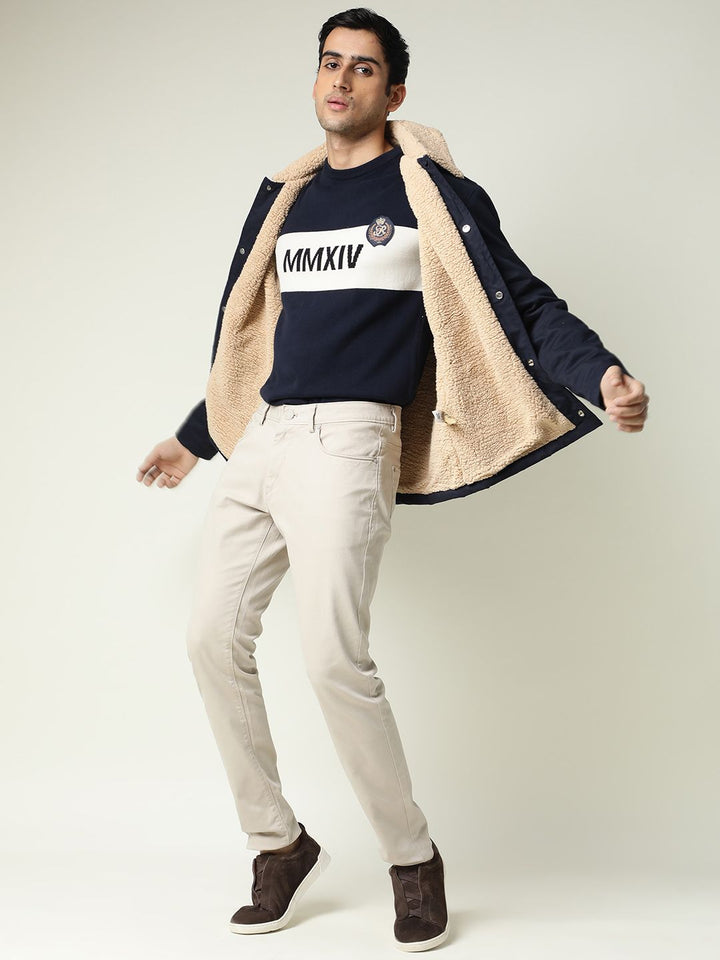 RARE RABBIT Men Since Slim Fit Typography Printed Sweatshirt
