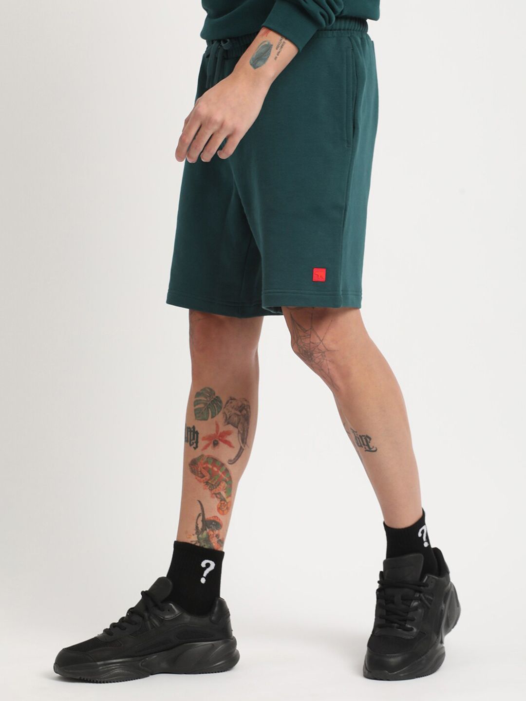 THE BEAR HOUSE Men Mid-Rise Pure Cotton Shorts