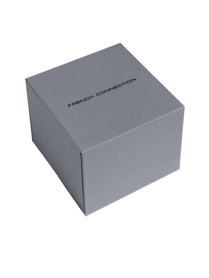 French Connection Men Embellished Dial & Stainless Steel Bracelet Style Straps Analogue Watch FCN091YSM