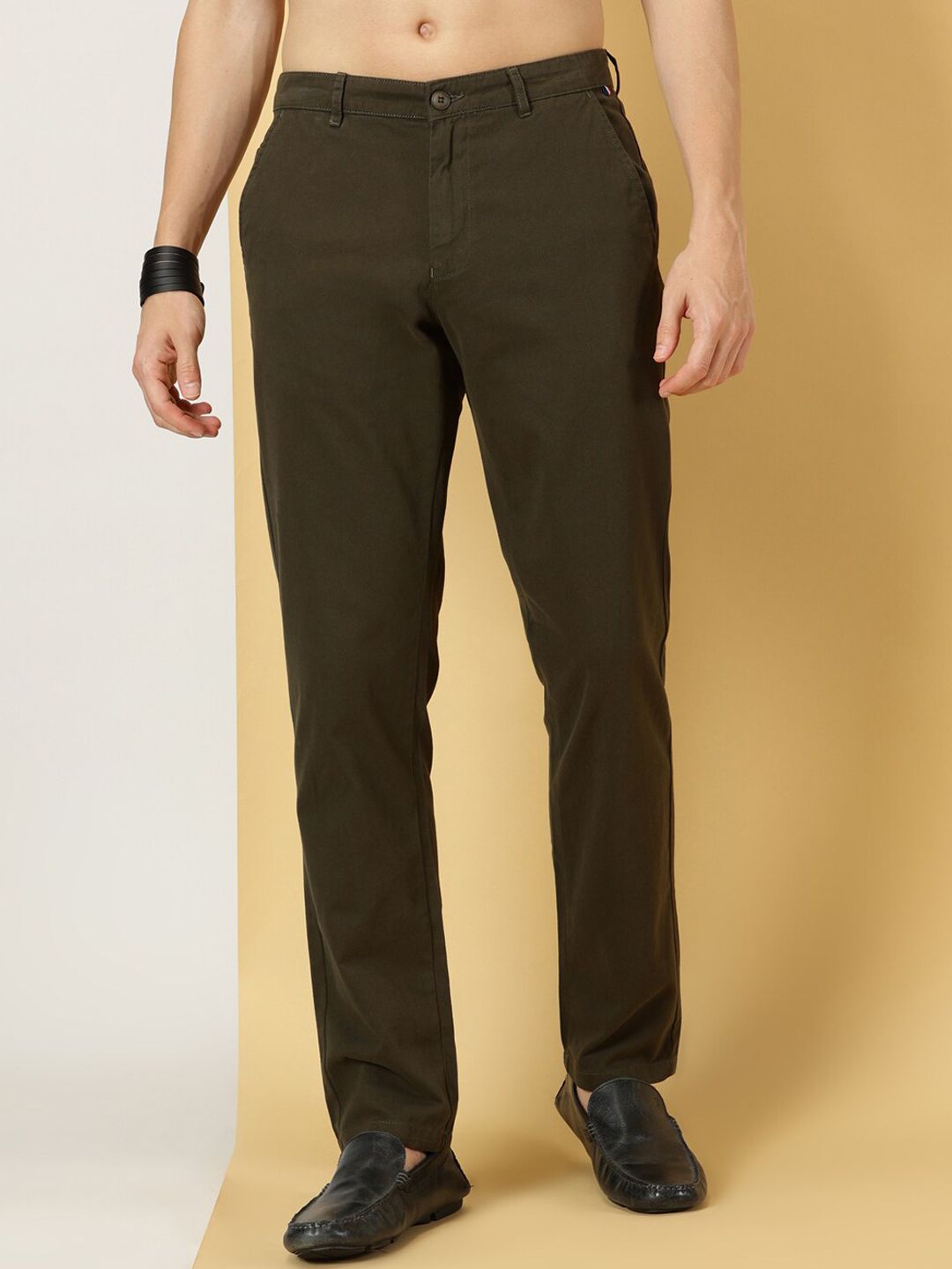 Thomas Scott Men Smart Slim Fit Cotton Chino Trouser