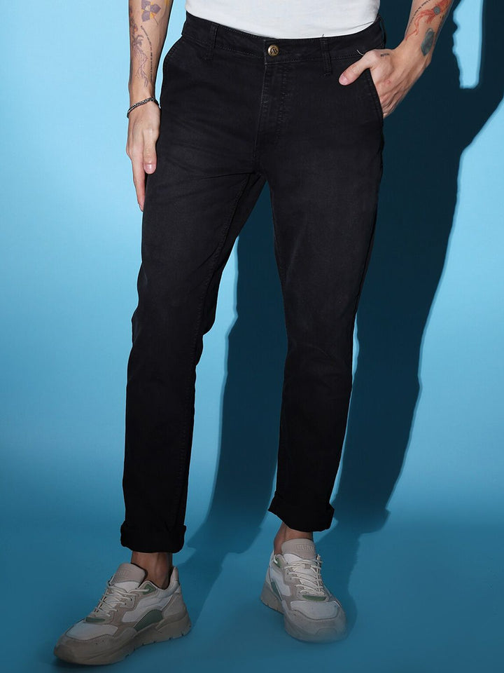 The Indian Garage Co Men Mid-Rise Slim Fit Clean Look Jeans