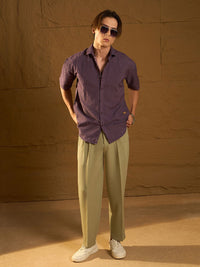 DENNISON Drop Shoulder Oversized Textured Shirt