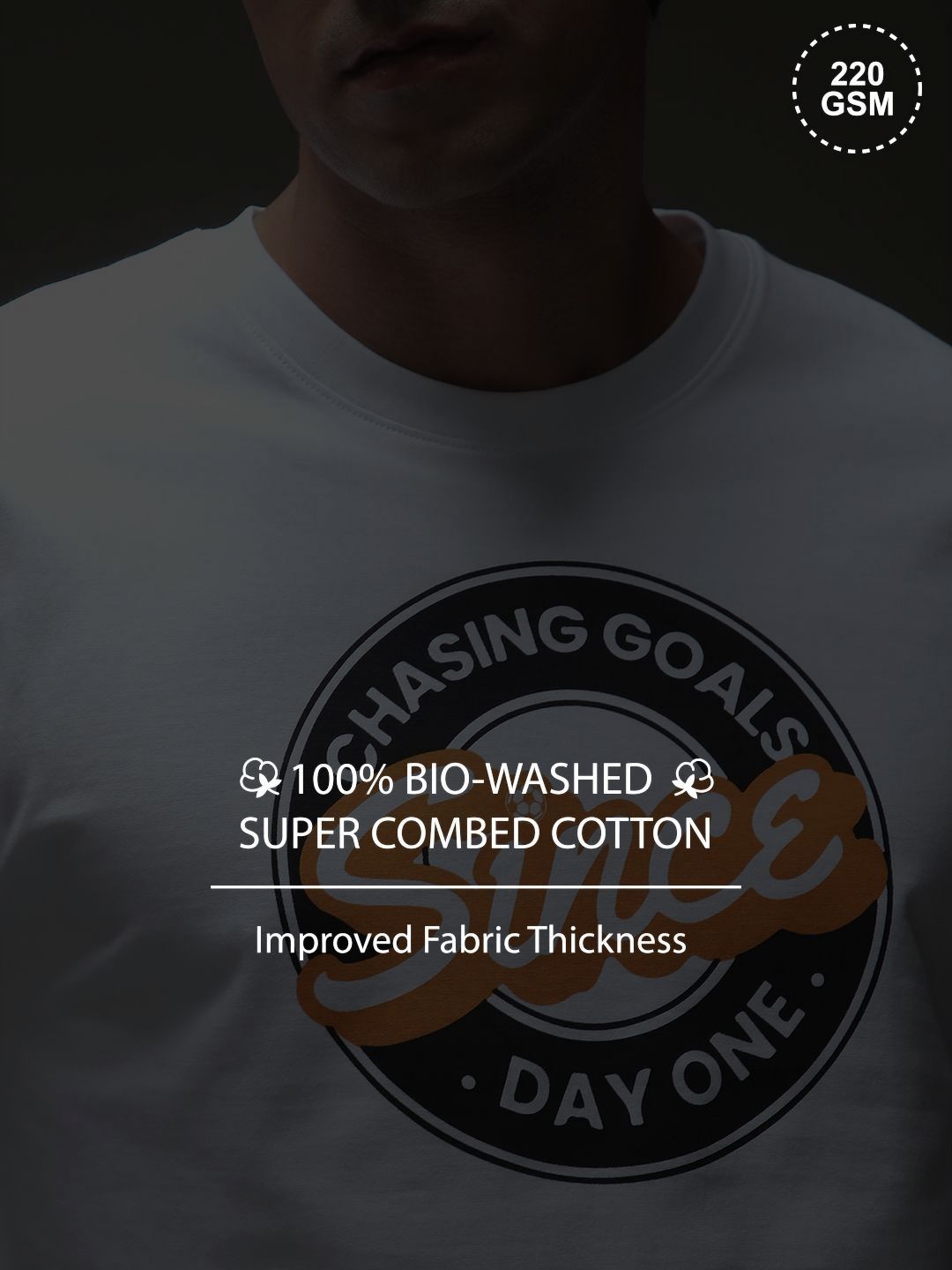 DILLINGER Men Typography Printed Round Neck Cotton T-shirt