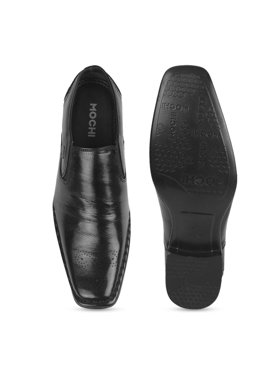 Mochi Men Leather Formal Slip-Ons