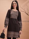 Vishudh Winter Floral Printed Kurta