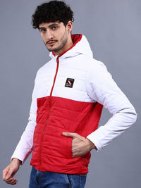 The Indian Garage Co Men Colourblock Regular Fit Hooded Puffer Jacket