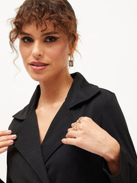 SASSAFRAS Shirt Mini Blazer Dress