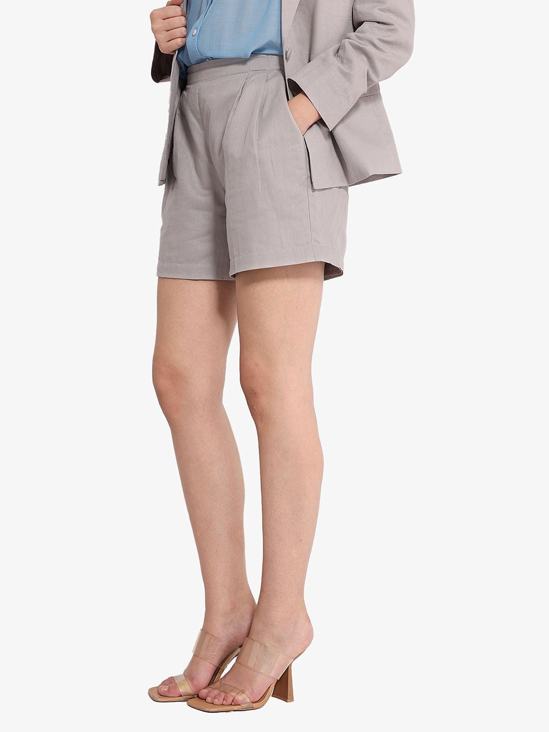RAREISM Women Mid-Rise Cotton Shorts