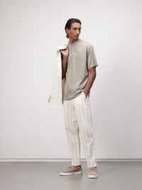 ether Zen Typography Print Drop-Shoulder Sleeves Pure Cotton T-shirt