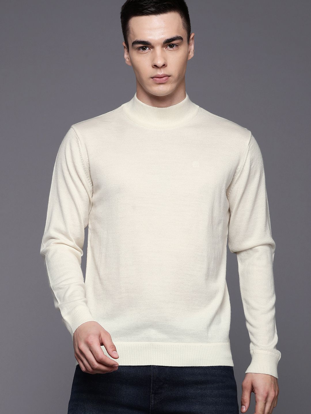 Raymond Fine-Knit High Neck Pullover