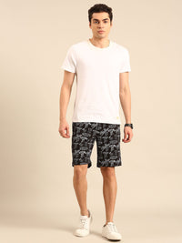 Being Human Men Pure Cotton Typography Printed Regular Shorts