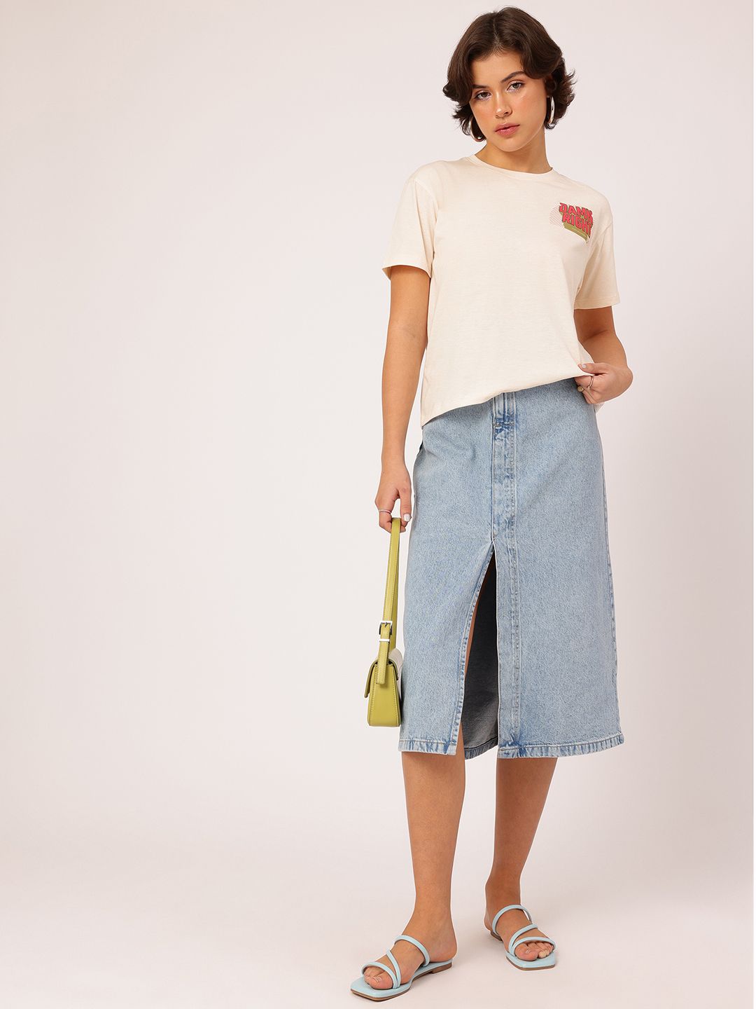 DressBerry Always Funky Typography Printed Casual Tee
