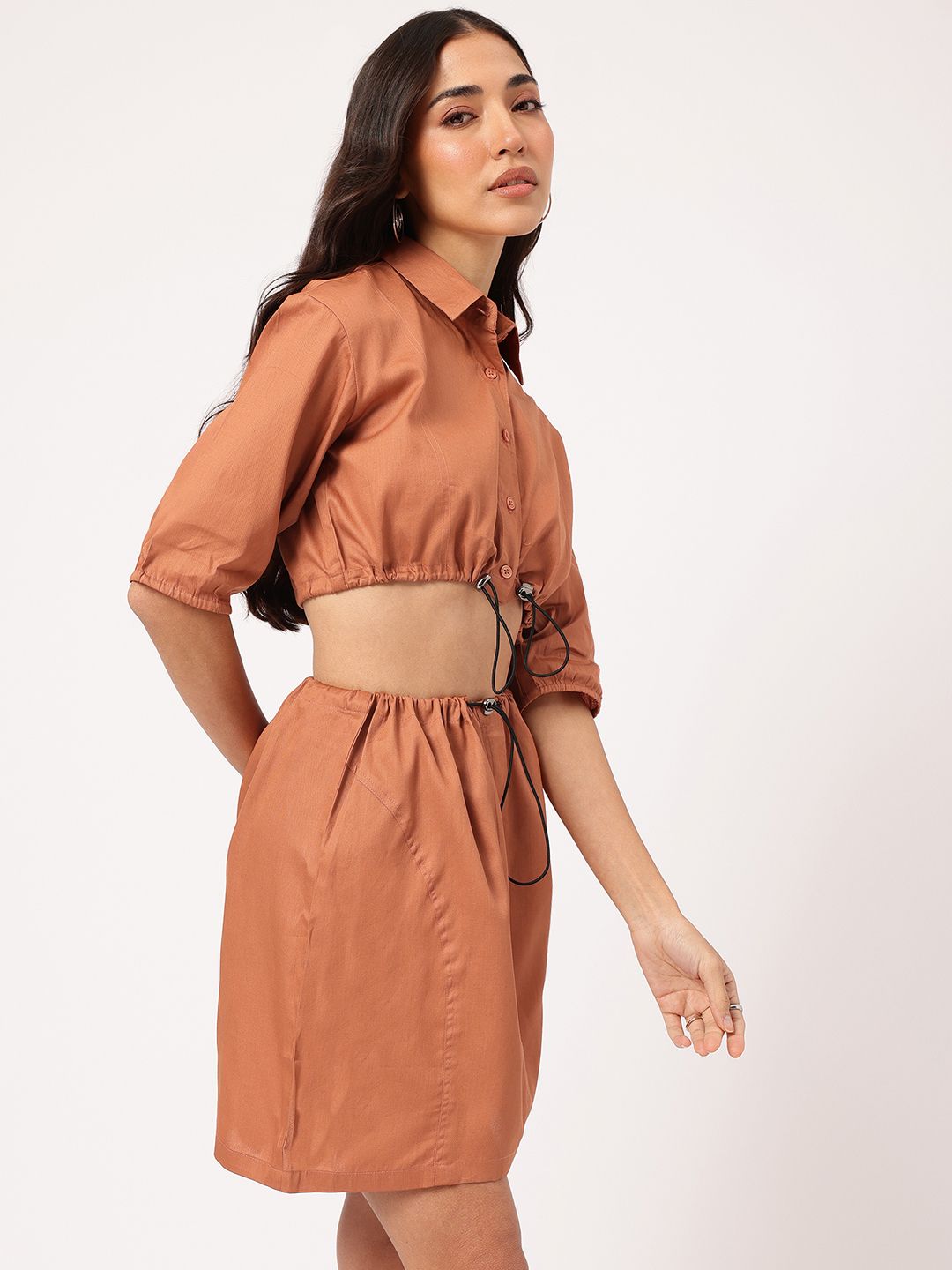 DressBerry Street Smart Styles Crop Shirt & Skirt Co-ords