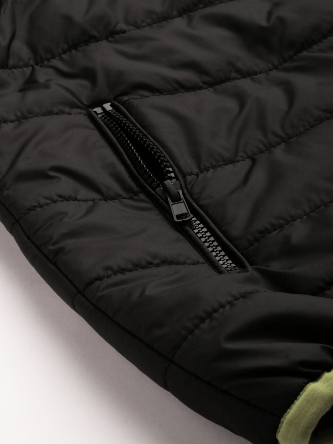 The Indian Garage Co Men Zip-Front Puffer Jacket with Zip Pockets