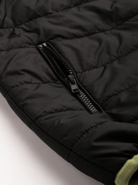 The Indian Garage Co Men Zip-Front Puffer Jacket with Zip Pockets