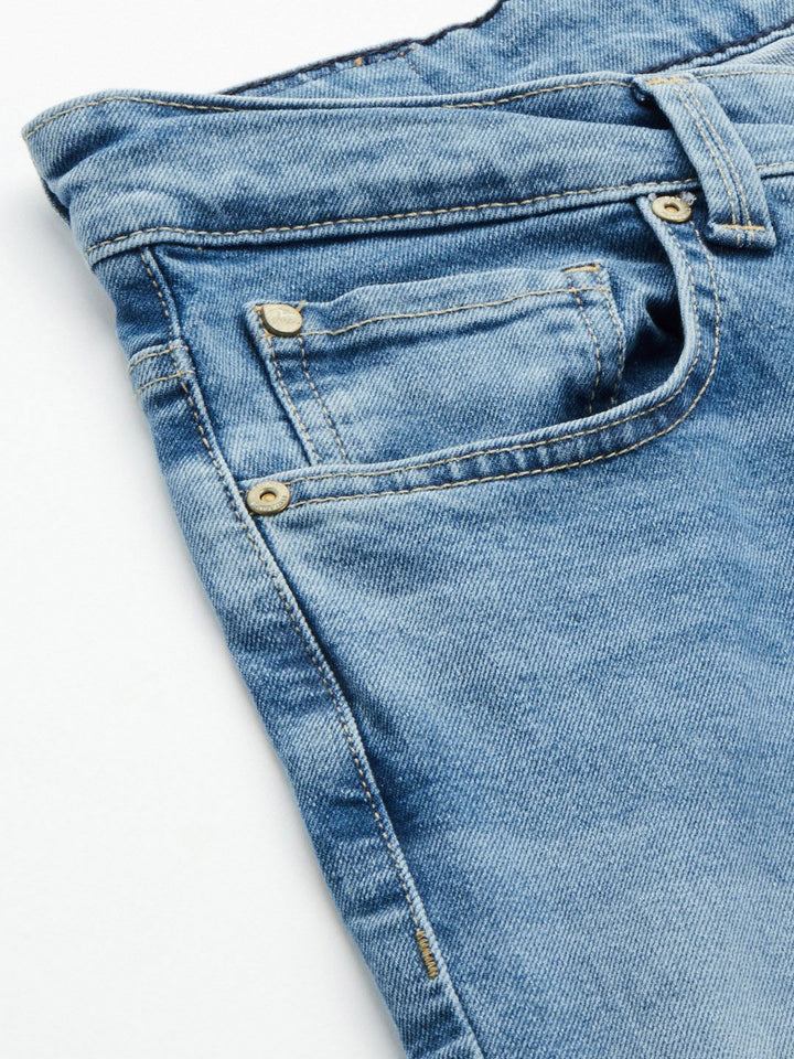 SPYKAR Men Blue Rover Regular Fit Mid Rise Light Fade Stretchable Jeans