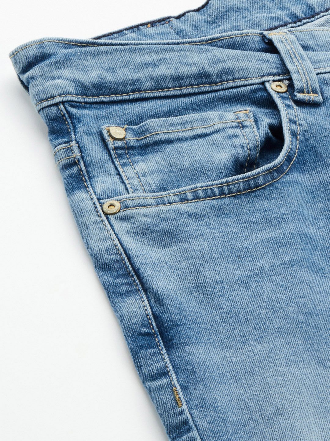 SPYKAR Men Blue Rover Regular Fit Mid Rise Light Fade Stretchable Jeans