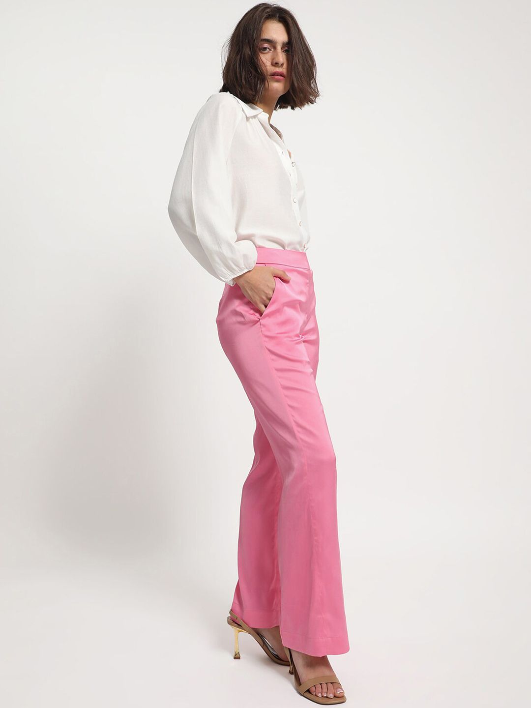 RAREISM Women High-Rise Parallel Trousers