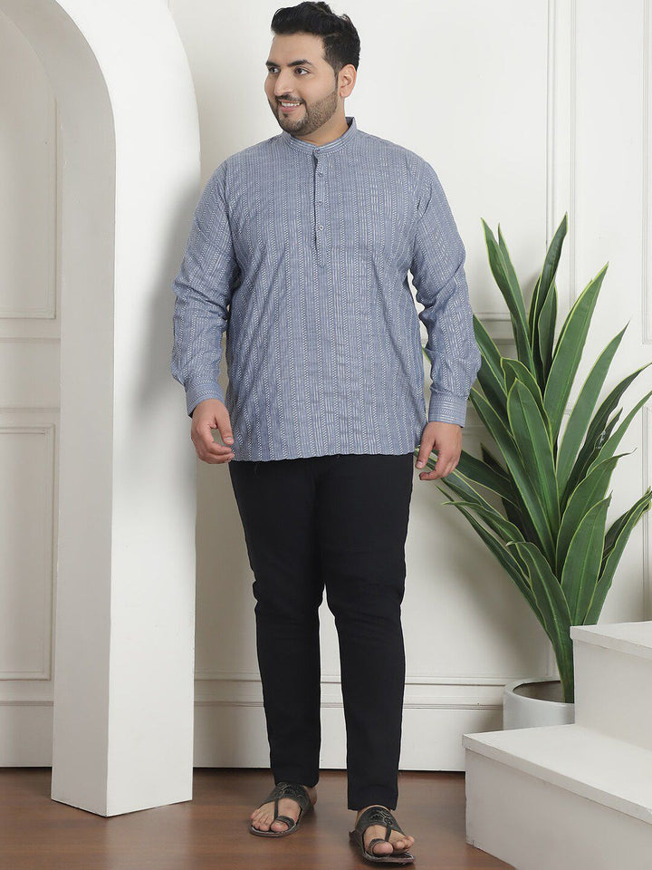 SOJANYA PLUS Geometric Embroidered Pure Cotton Kurta