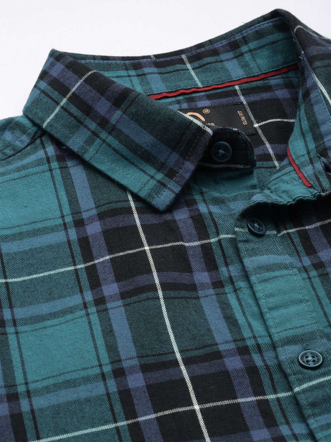 Being Human Pure Cotton Slim Fit Checked Casual Shirt