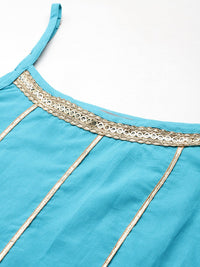 Anouk Tyohar Collection Gotta Patti Pure Cotton Kurti with Sharara & Dupatta