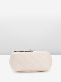 DressBerry Solid Quilted Structured Shoulder Bag