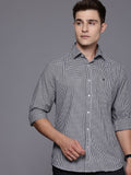 Raymond Pure Cotton Slim Fit Checked Casual Shirt