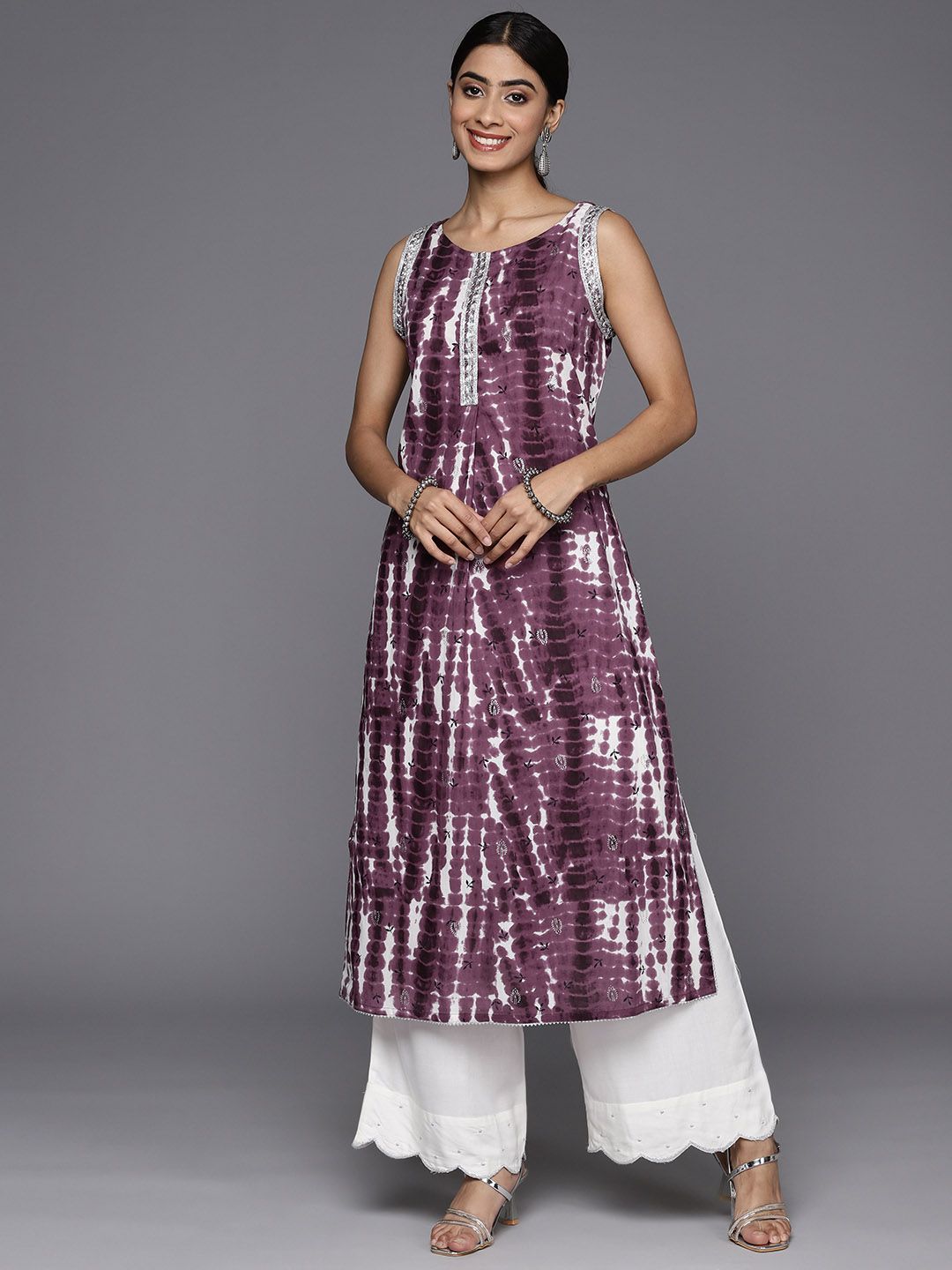Varanga Abstract Dyed Zari Pure Cotton Kurta