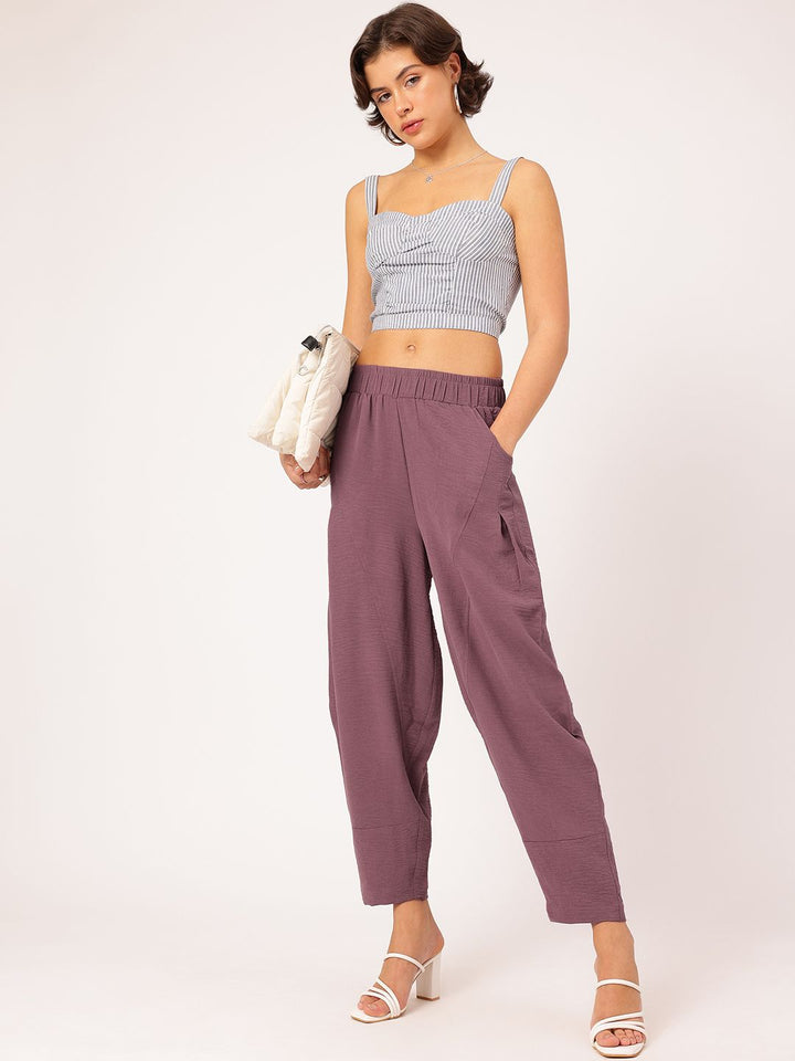 DressBerry Women Stylishly Tailored Casual Trousers