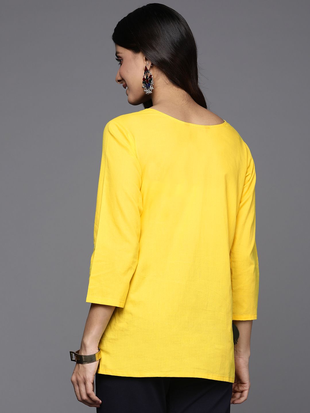 Indo Era Pintucks Longline Top