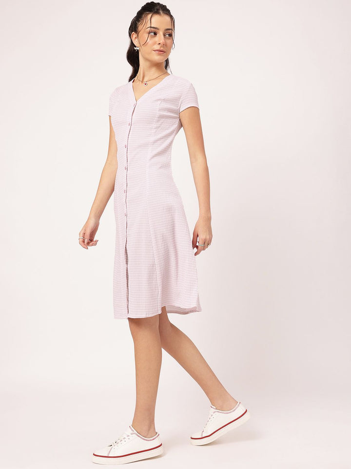 DressBerry Shirred Perfection Timeless Lines Paneled Dress