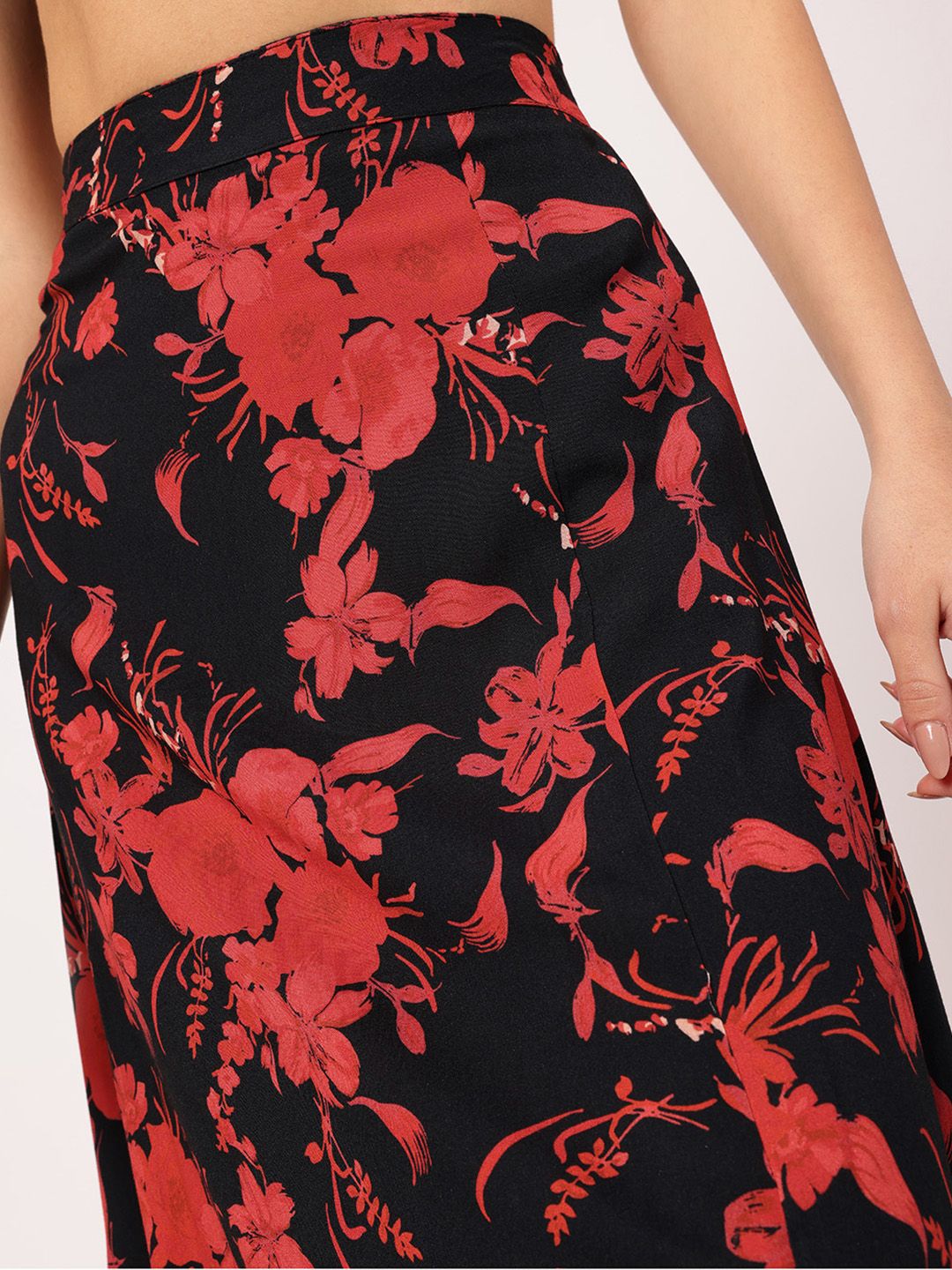 DressBerry Floral Fantasy A-Line Skirt