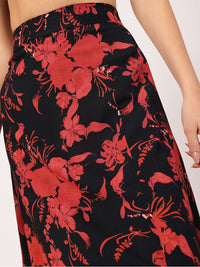 DressBerry Floral Fantasy A-Line Skirt