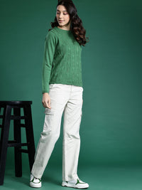 DressBerry Open-Knit Pullover