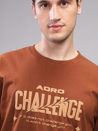 ADRO Men Typography Printed Pockets T-shirt