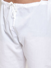 Jompers Men Beige Solid Pants Cut Pyjama