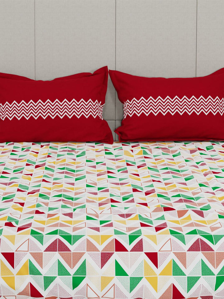 MYTRIDENT Unisex Red Bedsheets