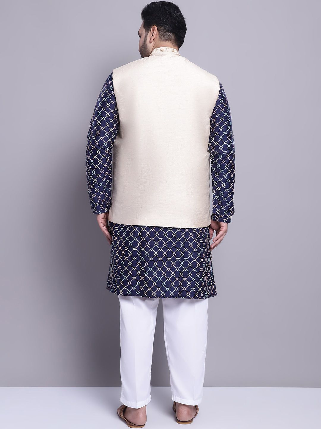 Kurta & Piyama Rekaan Tenun SOJANYA PLUS Dengan Nehrujacket