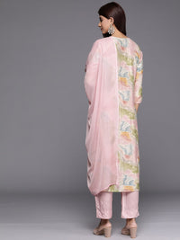 Kurta Kerja Benang Biasa Wanita Era Indo dengan Seluar &amp; Dupatta