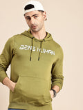 Being Human Pure Cotton Brand Logo Printed Hooded Sweatshirt