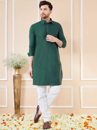 See Designs Shirt Collar Cotton Pathani Kurta