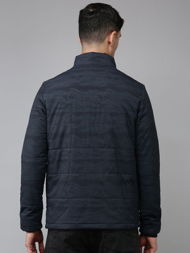 SPYKAR Abstract Printed Padded Jacket