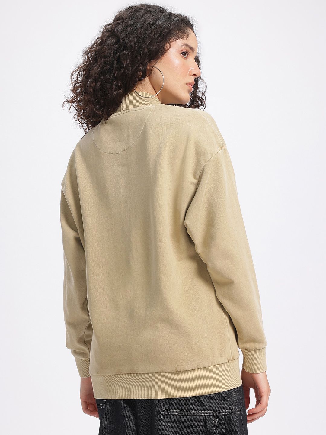 DressBerry Terry Drop-Shoulder Relaxed Sweatshirt