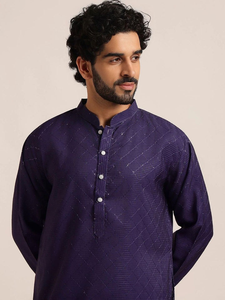Anouk Men Geometric Printed Indie Prints Kurta