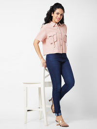 SPYKAR Women Boxy Opaque Casual Shirt