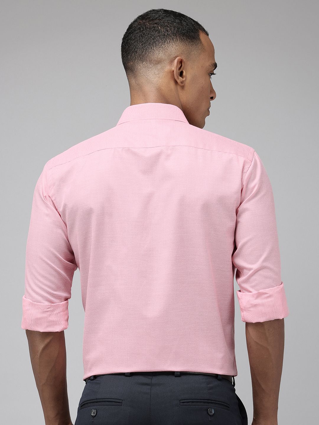 Park Avenue Slim Fit Self Design Opaque Formal Shirt