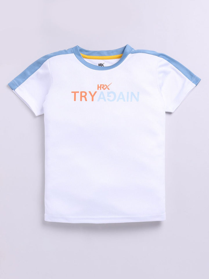 HRX by Hrithik Roshan Boys Printed Rapid Dry T-shirt with Shorts