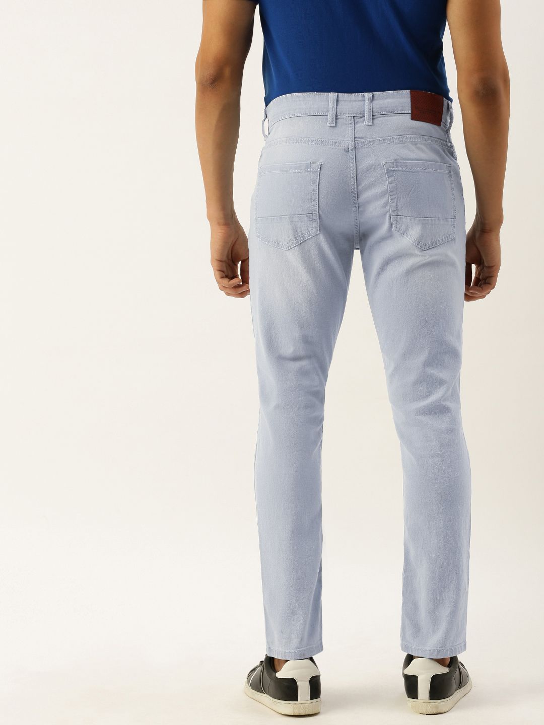 The Indian Garage Co Men Blue Slim Fit Low-Rise Clean Look Stretchable Jeans