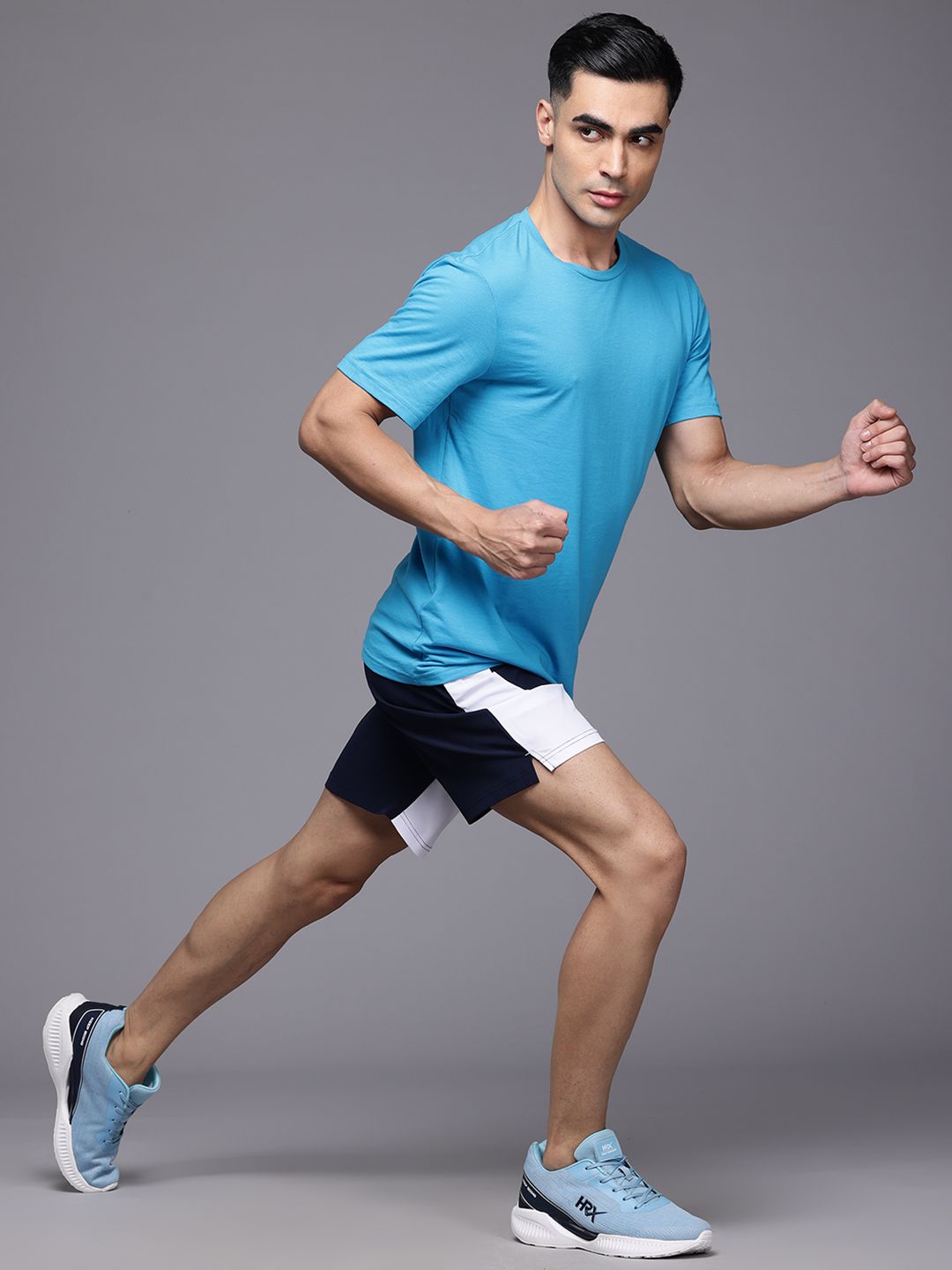 HRX by Hrithik Roshan Men Colourblocked Running Sports Shorts with Technology